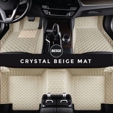 Cheapest Beige Crystal Elite Luxury Hybrid Car Floor Mats