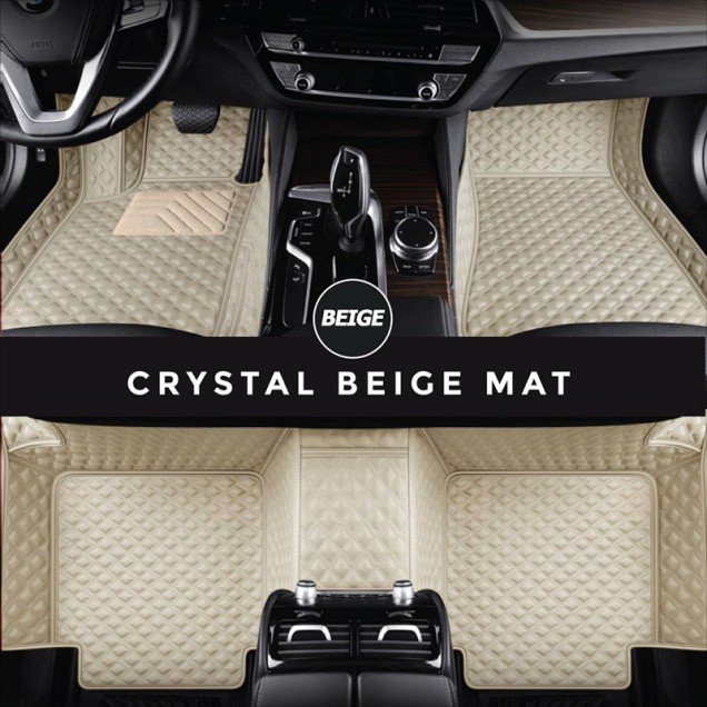 Cheapest Beige Crystal Elite Luxury Hybrid Car Floor Mats Cheapest Beige Crystal Elite Luxury Hybrid Car Floor Mats