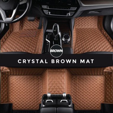 Cheapest Brown Crystal Elite Luxury Hybrid Car Floor Mats