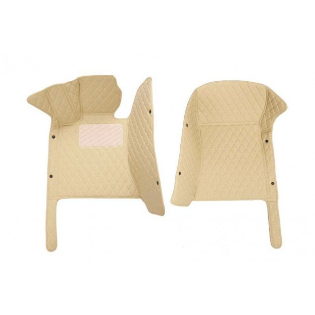 Cheapest Beige Luxury Leather Diamond Car Floor Mats Cheapest Beige Luxury Leather Diamond Car Floor Mats