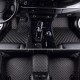 Cheapest Black and Beige Stitching Luxury Leather Diamond Car Floor Mats Cheapest Black and Beige Stitching Luxury Leather Diamond Car Floor Mats