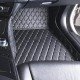 Cheapest Black and Beige Stitching Luxury Leather Diamond Car Floor Mats Cheapest Black and Beige Stitching Luxury Leather Diamond Car Floor Mats