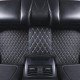 Cheapest Black and Beige Stitching Luxury Leather Diamond Car Floor Mats Cheapest Black and Beige Stitching Luxury Leather Diamond Car Floor Mats