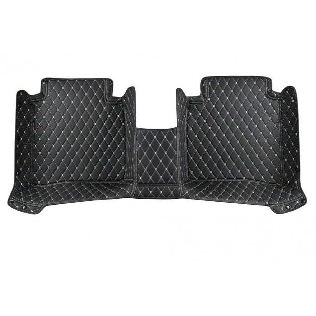 Cheapest Black and Beige Stitching Luxury Leather Diamond Car Floor Mats Cheapest Black and Beige Stitching Luxury Leather Diamond Car Floor Mats