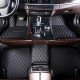 Cheapest Black and Black Stitching Luxury Leather Diamond Car Floor Mats Cheapest Black and Black Stitching Luxury Leather Diamond Car Floor Mats