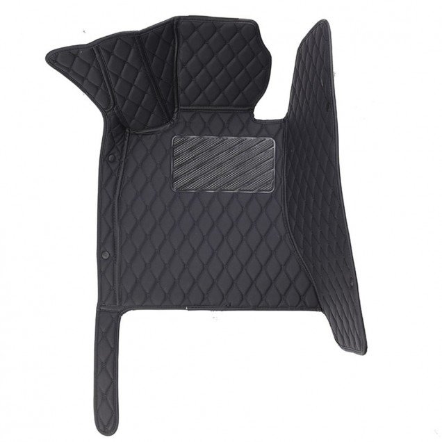 Cheapest Black and Black Stitching Luxury Leather Diamond Car Floor Mats Cheapest Black and Black Stitching Luxury Leather Diamond Car Floor Mats