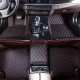 Cheapest Black and Red Stitching Luxury Leather Diamond Car Floor Mats Cheapest Black and Red Stitching Luxury Leather Diamond Car Floor Mats