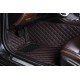 Cheapest Black and Red Stitching Luxury Leather Diamond Car Floor Mats Cheapest Black and Red Stitching Luxury Leather Diamond Car Floor Mats