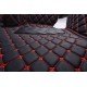 Cheapest Black and Red Stitching Luxury Leather Diamond Car Floor Mats Cheapest Black and Red Stitching Luxury Leather Diamond Car Floor Mats