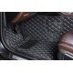 Cheapest Black and White Stitching Luxury Leather Diamond Car Floor Mats Cheapest Black and White Stitching Luxury Leather Diamond Car Floor Mats
