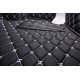 Cheapest Black and White Stitching Luxury Leather Diamond Car Floor Mats Cheapest Black and White Stitching Luxury Leather Diamond Car Floor Mats