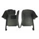 Cheapest Black and Yellow Stitching Luxury Leather Diamond Car Floor Mats Cheapest Black and Yellow Stitching Luxury Leather Diamond Car Floor Mats