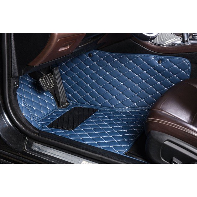 Cheapest Blue Luxury Leather Diamond Car Floor Mats Cheapest Blue Luxury Leather Diamond Car Floor Mats
