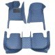 Cheapest Blue Luxury Leather Diamond Car Floor Mats Cheapest Blue Luxury Leather Diamond Car Floor Mats