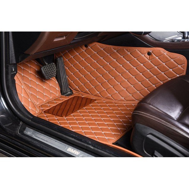 Cheapest Brown Luxury Leather Diamond Car Floor Mats Cheapest Brown Luxury Leather Diamond Car Floor Mats