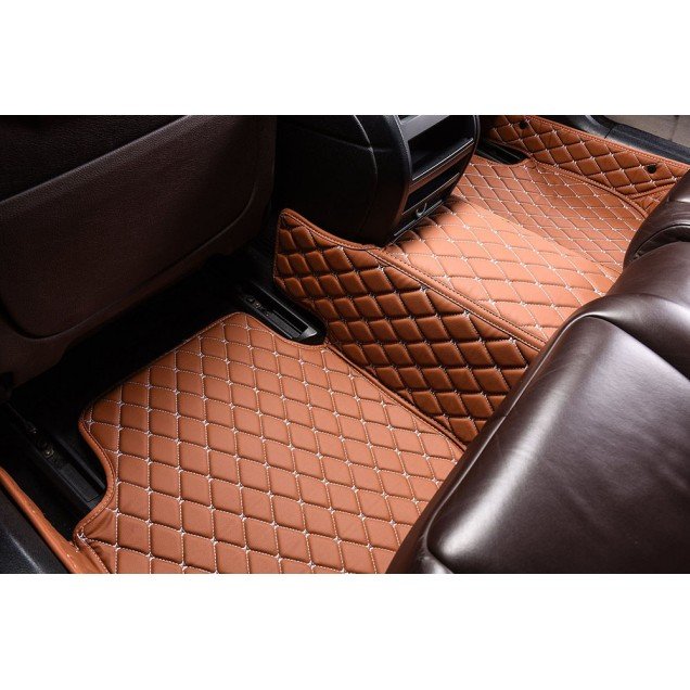 Cheapest Brown Luxury Leather Diamond Car Floor Mats Cheapest Brown Luxury Leather Diamond Car Floor Mats