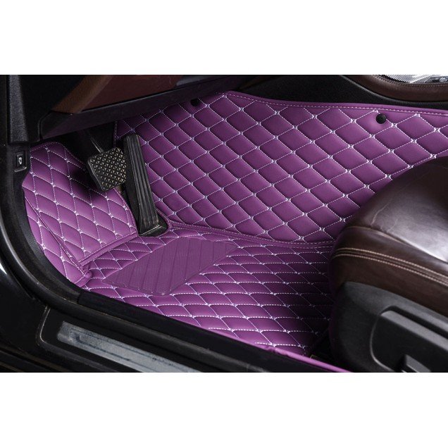 Cheapest Purple Luxury Leather Diamond Car Floor Mats Cheapest Purple Luxury Leather Diamond Car Floor Mats