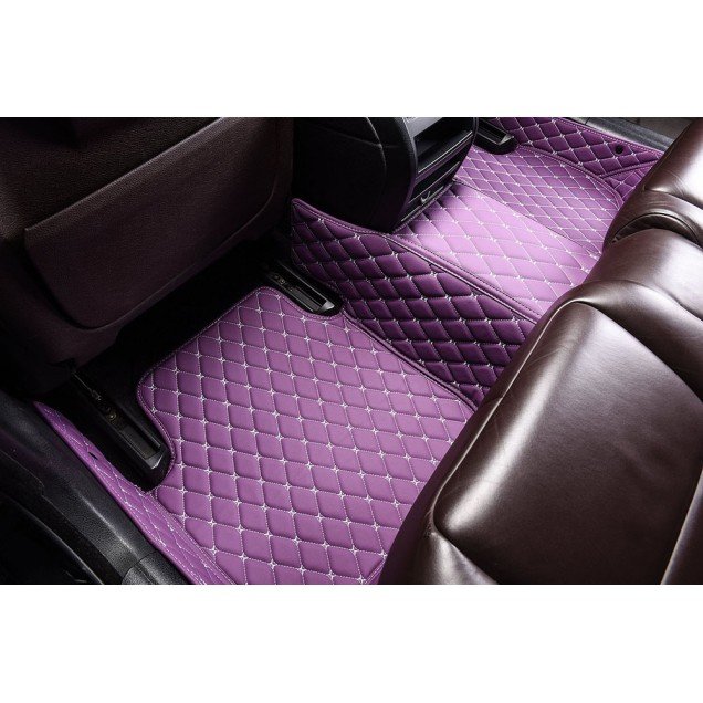 Cheapest Purple Luxury Leather Diamond Car Floor Mats Cheapest Purple Luxury Leather Diamond Car Floor Mats
