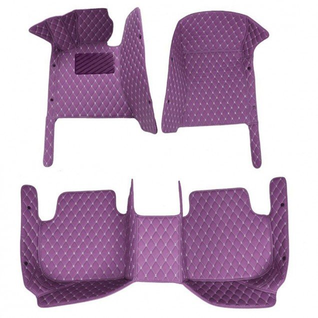 Cheapest Purple Luxury Leather Diamond Car Floor Mats Cheapest Purple Luxury Leather Diamond Car Floor Mats