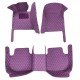 Cheapest Purple Luxury Leather Diamond Car Floor Mats Cheapest Purple Luxury Leather Diamond Car Floor Mats
