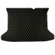 Cheapest Black and Beige Stitching Luxury Leather Diamond Trunk Base Mats Cheapest Black and Beige Stitching Luxury Leather Diamond Trunk Base Mats