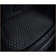 Cheapest Black and Beige Stitching Luxury Leather Diamond Trunk Base Mats Cheapest Black and Beige Stitching Luxury Leather Diamond Trunk Base Mats