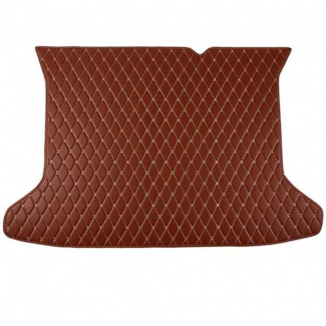 Cheapest Brown Luxury Leather Diamond Trunk Base Mats Cheapest Brown Luxury Leather Diamond Trunk Base Mats