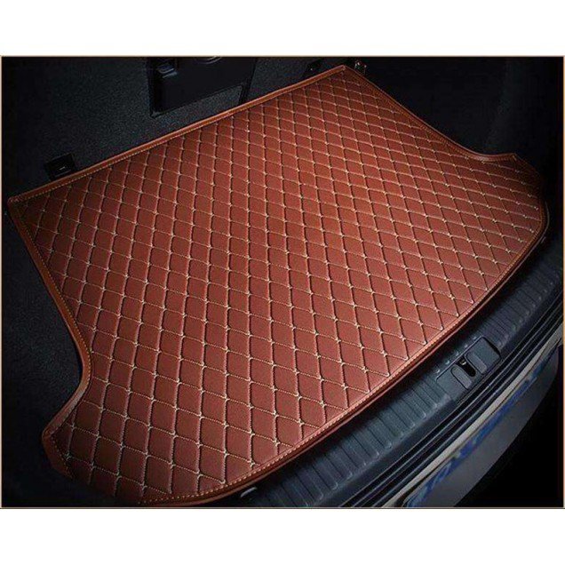 Cheapest Brown Luxury Leather Diamond Trunk Base Mats Cheapest Brown Luxury Leather Diamond Trunk Base Mats