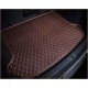 Cheapest Dark Brown Luxury Leather Diamond Trunk Base Mats Cheapest Dark Brown Luxury Leather Diamond Trunk Base Mats