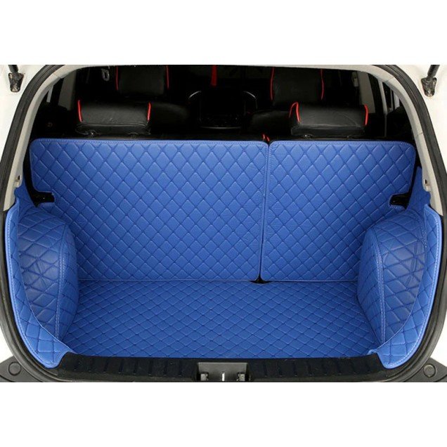 Cheapest Blue Full Cover Luxury Leather Diamond Trunk Car Floor Mats Cheapest Blue Full Cover Luxury Leather Diamond Trunk Car Floor Mats