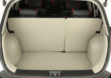 Cheapest Grey Full Cover Luxury Leather Diamond Trunk Car Floor Mats