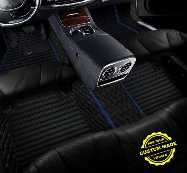 Cheapest Dark Blue Hybrid Line Series Premium Car Floor Mats
