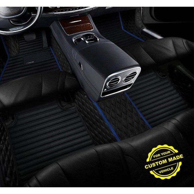 Cheapest Dark Blue Hybrid Line Series Premium Car Floor Mats Cheapest Dark Blue Hybrid Line Series Premium Car Floor Mats