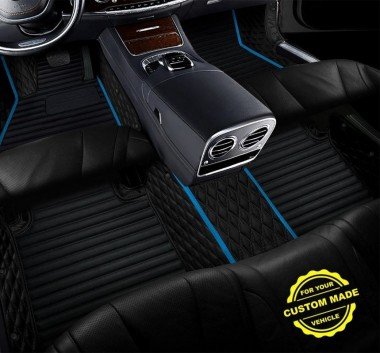 Cheapest Light Blue Hybrid Line Series Premium Car Floor Mats