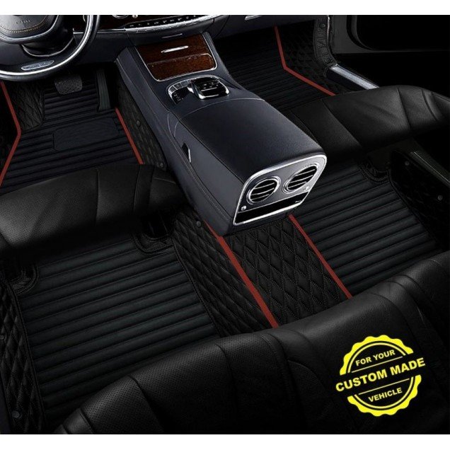 Cheapest Maroon Hybrid Line Series Premium Car Floor Mats Cheapest Maroon Hybrid Line Series Premium Car Floor Mats