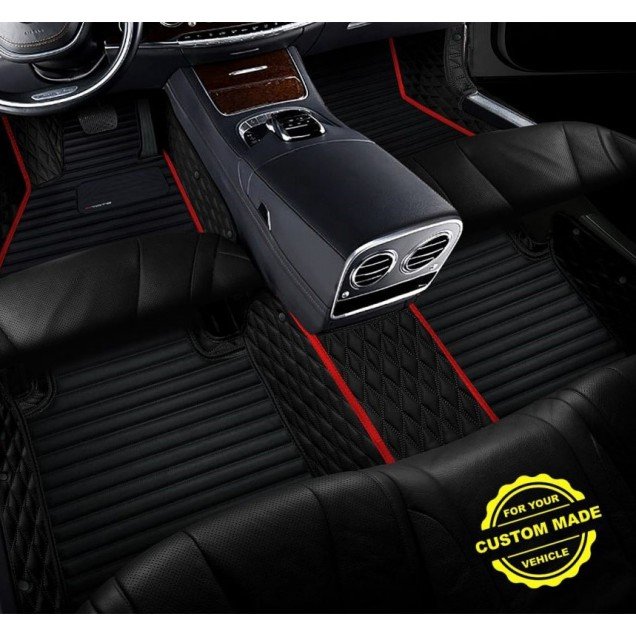 Cheapest Red Hybrid Line Series Premium Car Floor Mats