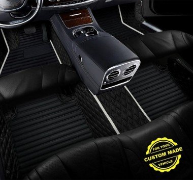 Cheapest White Hybrid Line Series Premium Car Floor Mats