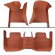 Cheapest Brown Luxury Leather Stripe Car Floor Mats Cheapest Brown Luxury Leather Stripe Car Floor Mats