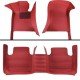 Cheapest Maroon Luxury Leather Stripe Car Floor Mats Cheapest Maroon Luxury Leather Stripe Car Floor Mats
