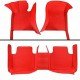 Cheapest Red Luxury Leather Stripe Car Floor Mats Cheapest Red Luxury Leather Stripe Car Floor Mats