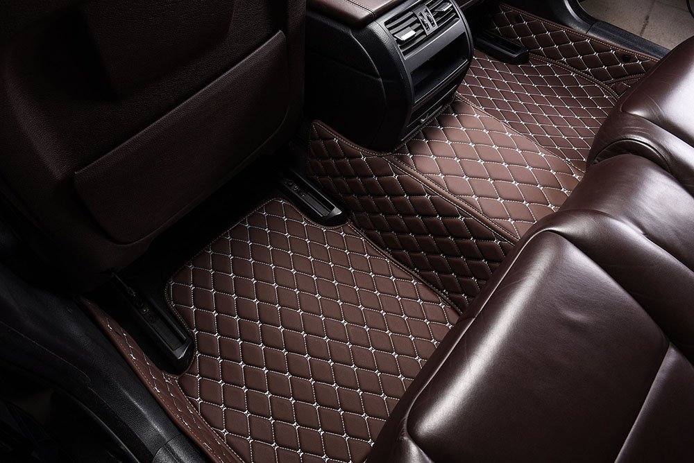 Cheapest Dark Brown Custom Diamond Car Mats