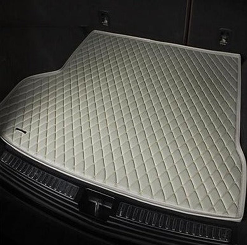 Cheapest Grey Luxury Leather Diamond Trunk Base Mats