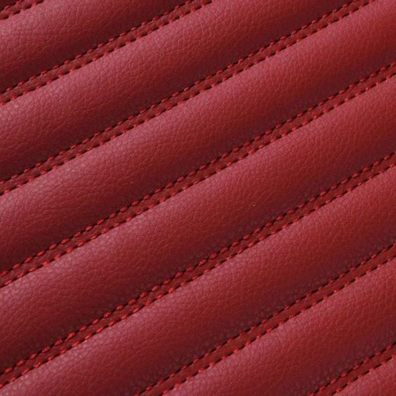 Cheapest Maroon Luxury Leather Stripe Car Mats